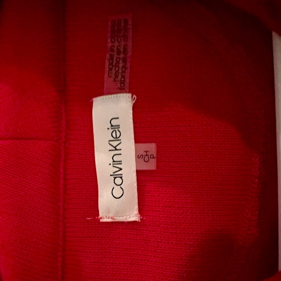 CALVIN KLEIN NWOT RED KNIT JACKET - Picture 8 of 10